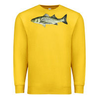 Lemon Striped Bass Premium Sweatshirt - LillyAllenDesigns