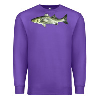 Purple Striped Bass Premium Sweatshirt - LillyAllenDesigns