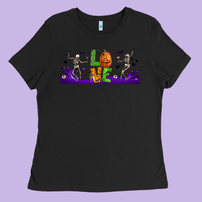 Love Halloween  Libbey Glass Ladies Tee Designed By Bundleandbundleshop
