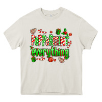 Cream Peppermint Everything Heavy Core Tee - MaliasSmallBusiness