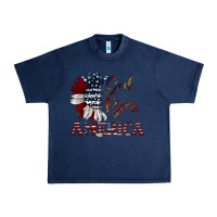 Navy god bless america Urban Heavy Tee - JahusDesignShop