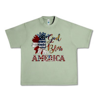 Oil Green god bless america Urban Heavy Tee - JahusDesignShop