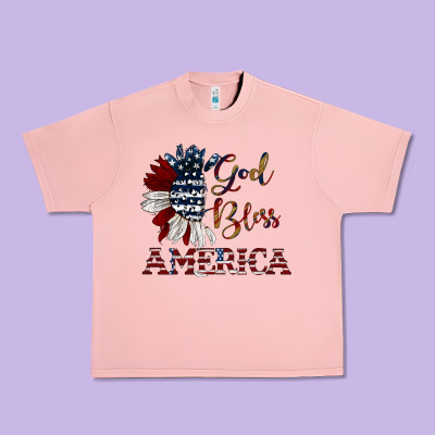 God Bless America Urban Heavy Tee Designed By Jahusdesignshop