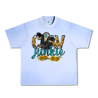 Grape Ice Cow Junkie with Cow Urban Heavy Tee - texasbilliewilder