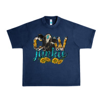 Navy Cow Junkie with Cow Urban Heavy Tee - texasbilliewilder