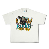 Pistachio Cow Junkie with Cow Urban Heavy Tee - texasbilliewilder