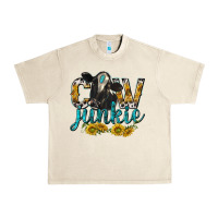Sandshell Cow Junkie with Cow Urban Heavy Tee - texasbilliewilder