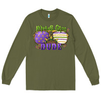 Army Green mardi gras dude Long Sleeve Tee - CowGirlArtShop