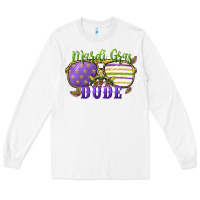 White mardi gras dude Long Sleeve Tee - CowGirlArtShop
