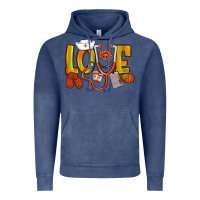 Vintage Denim Thanksgiving love Nurse Vintage Hoodie - NancyCooperArtShop