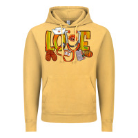 Vintage Mustard Thanksgiving love Nurse Vintage Hoodie - NancyCooperArtShop