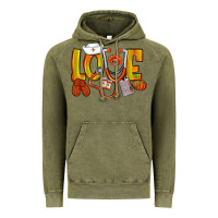 Vintage Olive Thanksgiving love Nurse Vintage Hoodie - NancyCooperArtShop