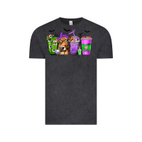 Vintage Black Coffee Cups with Cow and Halloween Vintage Tee - texasbilliewilder