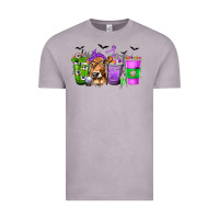 Vintage Zinc Coffee Cups with Cow and Halloween Vintage Tee - texasbilliewilder