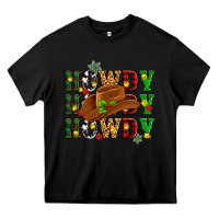Black Howdy Howdy Howdy christmas Heavy Core Tee - MaliasSmallBusiness