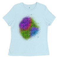 Baby Blue halloween leopard patch 2 Ladies Tee - BundleAndBundleShop
