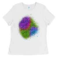 White halloween leopard patch 2 Ladies Tee - BundleAndBundleShop