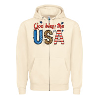 Sandshell god bless the usa Zipper Hoodie - BundleAndBundleShop