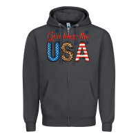 Smoke god bless the usa Zipper Hoodie - BundleAndBundleShop