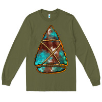 Army Green turquoise cowhide arrowhead Long Sleeve Tee - Jasminsmagicworld