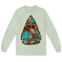 Matcha turquoise cowhide arrowhead Long Sleeve Tee - Jasminsmagicworld