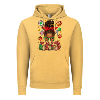 Vintage Mustard santas favorite realtor messy bun Vintage Hoodie - texasbilliewilder