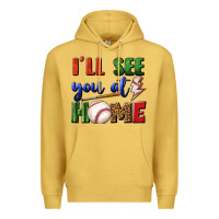 Antique Gold i'll see you at home Premium Hoodie - BundleAndBundleShop