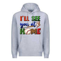 Heather Grey i'll see you at home Premium Hoodie - BundleAndBundleShop