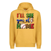 Mustard i'll see you at home Premium Hoodie - BundleAndBundleShop