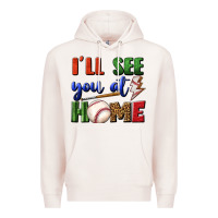 Pale Pink i'll see you at home Premium Hoodie - BundleAndBundleShop