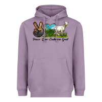 Lavender Peace Love Cashmere Goat Heavyweight Hoodie - LillyAllenDesigns
