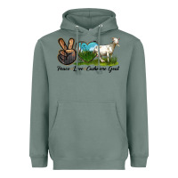 Sage Peace Love Cashmere Goat Heavyweight Hoodie - LillyAllenDesigns