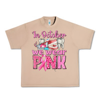 Burro In October We Wear Pink Breast Cancer Awareness Urban Heavy Tee - texasbilliewilder