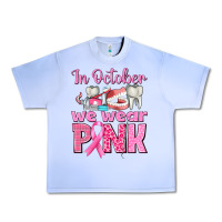 Grape Ice In October We Wear Pink Breast Cancer Awareness Urban Heavy Tee - texasbilliewilder