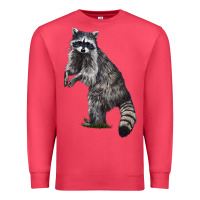 Cardinal Raccoon Illustrations Premium Sweatshirt - LillyAllenDesigns