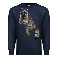 Navy Raccoon Illustrations Premium Sweatshirt - LillyAllenDesigns