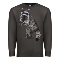Smoke Raccoon Illustrations Premium Sweatshirt - LillyAllenDesigns