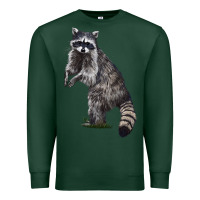 Sports Green Raccoon Illustrations Premium Sweatshirt - LillyAllenDesigns