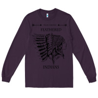 Plum A Feathered indians tyler darling childers art gift for fans Long Sleeve Tee - tuanDangUi