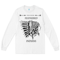 White A Feathered indians tyler darling childers art gift for fans Long Sleeve Tee - tuanDangUi