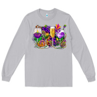 Moon Dust mardi gras wine glasses cowgirl Long Sleeve Tee - CowGirlArtShop