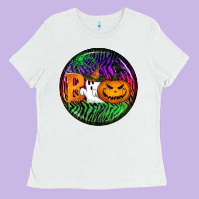 Halloween Round Earrings 3 Ladies Tee Designed By Bundleandbundleshop