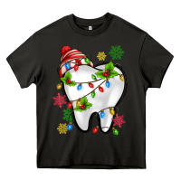 Asphalt Christmas Teeth Dentist Heavy Core Tee - MaliasSmallBusiness