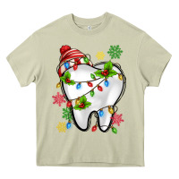 Mossy Christmas Teeth Dentist Heavy Core Tee - MaliasSmallBusiness