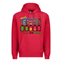 Cardinal battery life of a teacher monday friday Premium Hoodie - RanaPortraitStore
