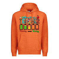 Carrot battery life of a teacher monday friday Premium Hoodie - RanaPortraitStore