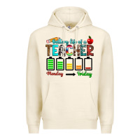 Tofu battery life of a teacher monday friday Premium Hoodie - RanaPortraitStore