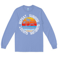 Colony Blue sunrise sunburn sunset repeat retro vintage gift vacation t shirt Long Sleeve Tee - tuanDangUi