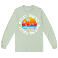 Matcha sunrise sunburn sunset repeat retro vintage gift vacation t shirt Long Sleeve Tee - tuanDangUi