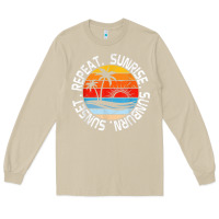 Mushroom sunrise sunburn sunset repeat retro vintage gift vacation t shirt Long Sleeve Tee - tuanDangUi